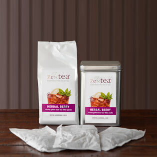 Herbal Organic Berry Iced Tea Pouch (1 Gallon)
