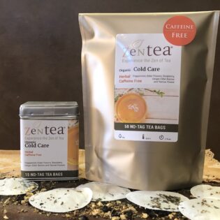Cold Care- Caffeine Free- Organic- Wellness Blend- Herbal Tea Bag